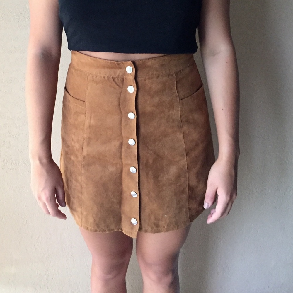 H&M Divided Brand Suede Skirt
